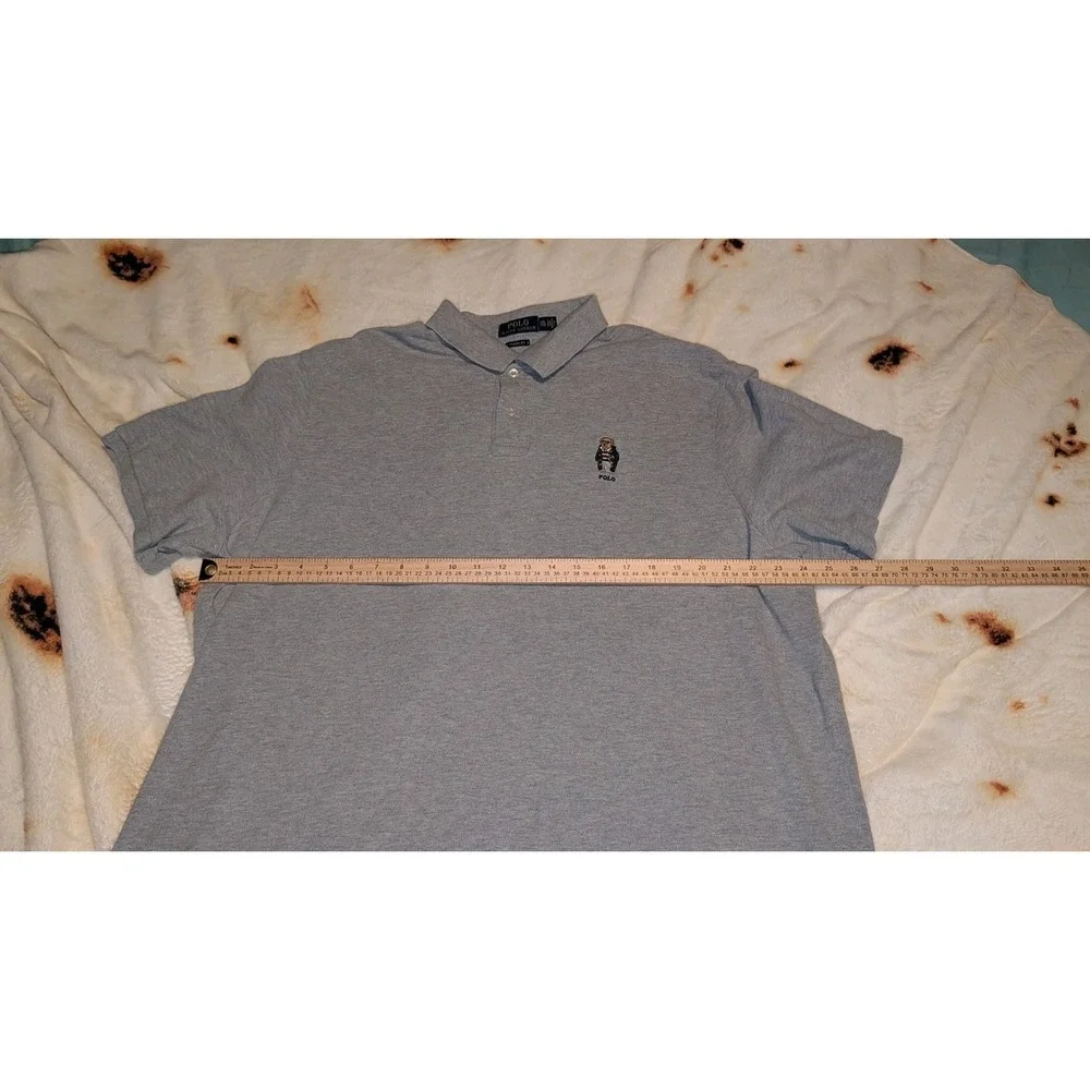 Polo Ralph Lauren Mens‎ Size  XXL Gray Polo Bear Classic Fit  Golf